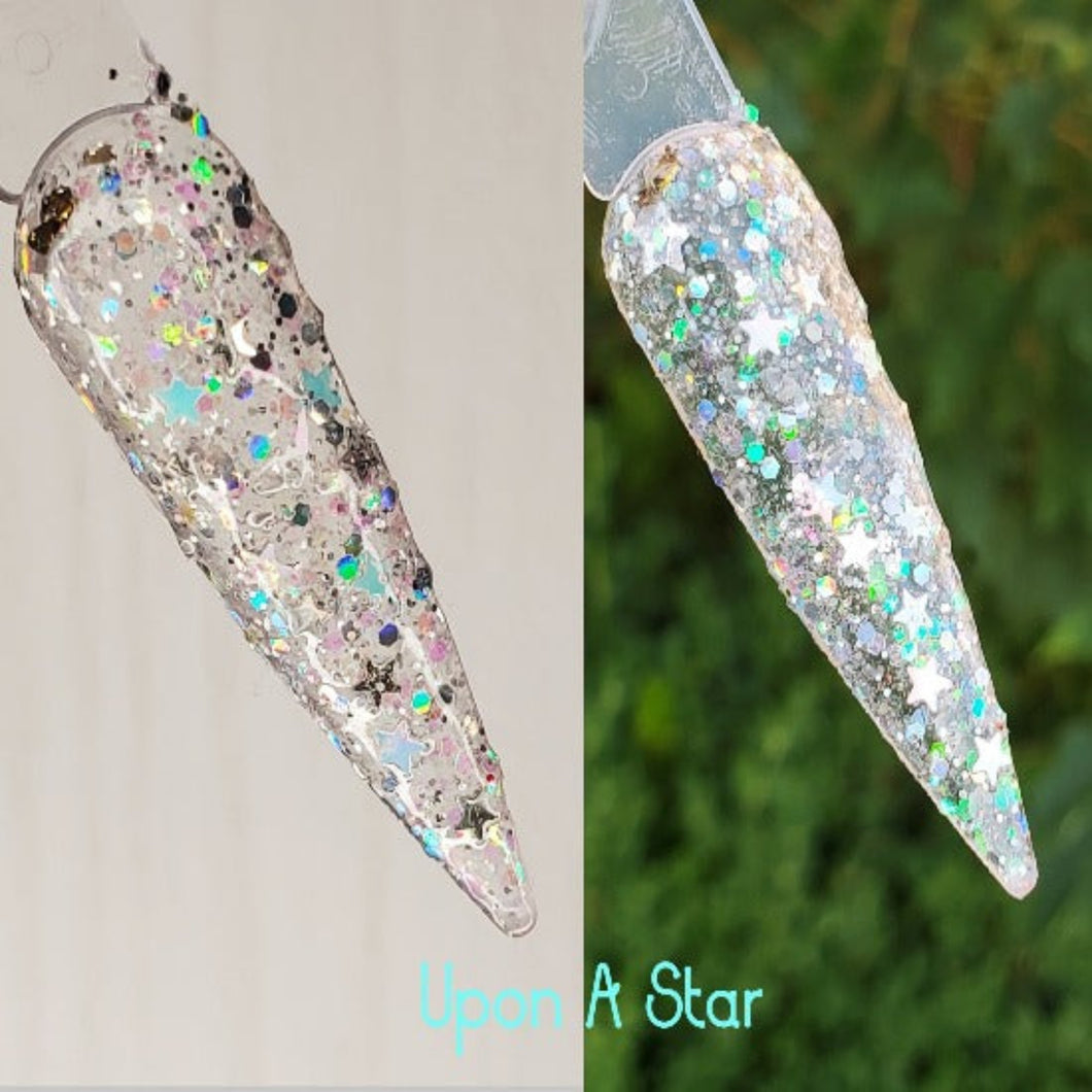 Upon A Star - Iridescent and Holographic Super Color Shift Nail Dip Powder