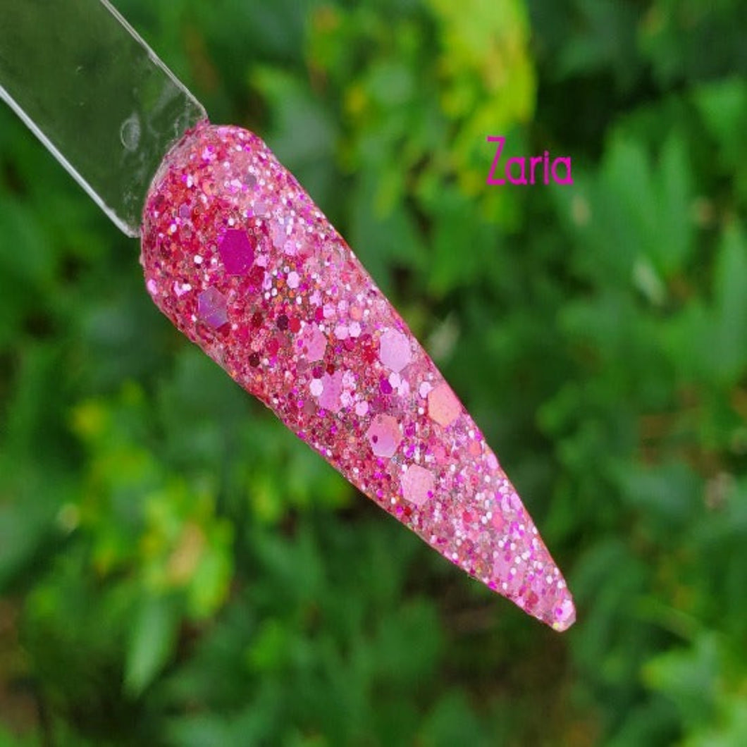 Zaria- Magenta Color Shift Glitter Nail Dip Powder