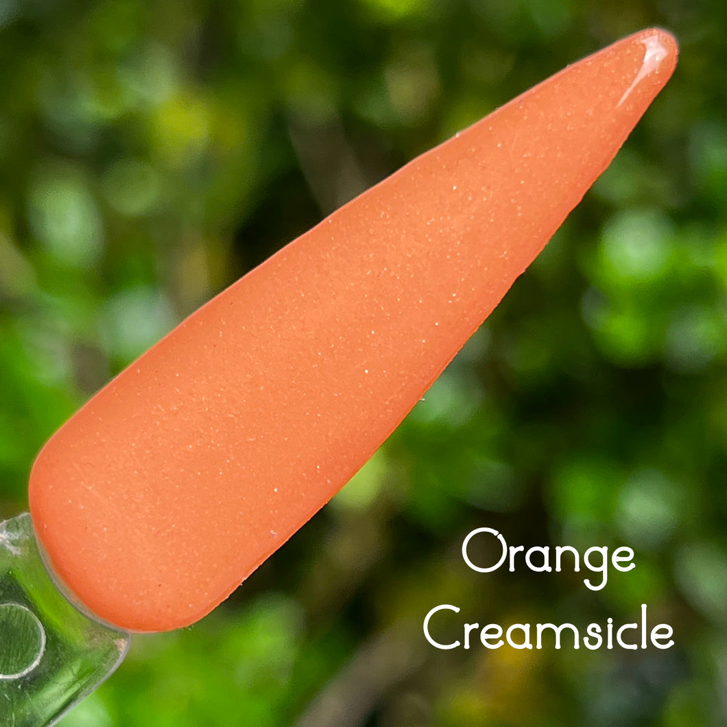 Orange Creamsicle - Orange Shimmer Nail Dip Powder