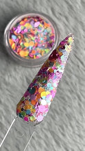 Load and play video in Gallery viewer, Gab&#39;s Bag-Neon Glitter, Foil Nail Dip Powder
