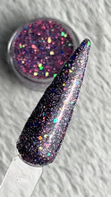 Load and play video in Gallery viewer, Summer Night Lights- Navy, Coral, Pink, Blue Glitter Nail Dip Powder
