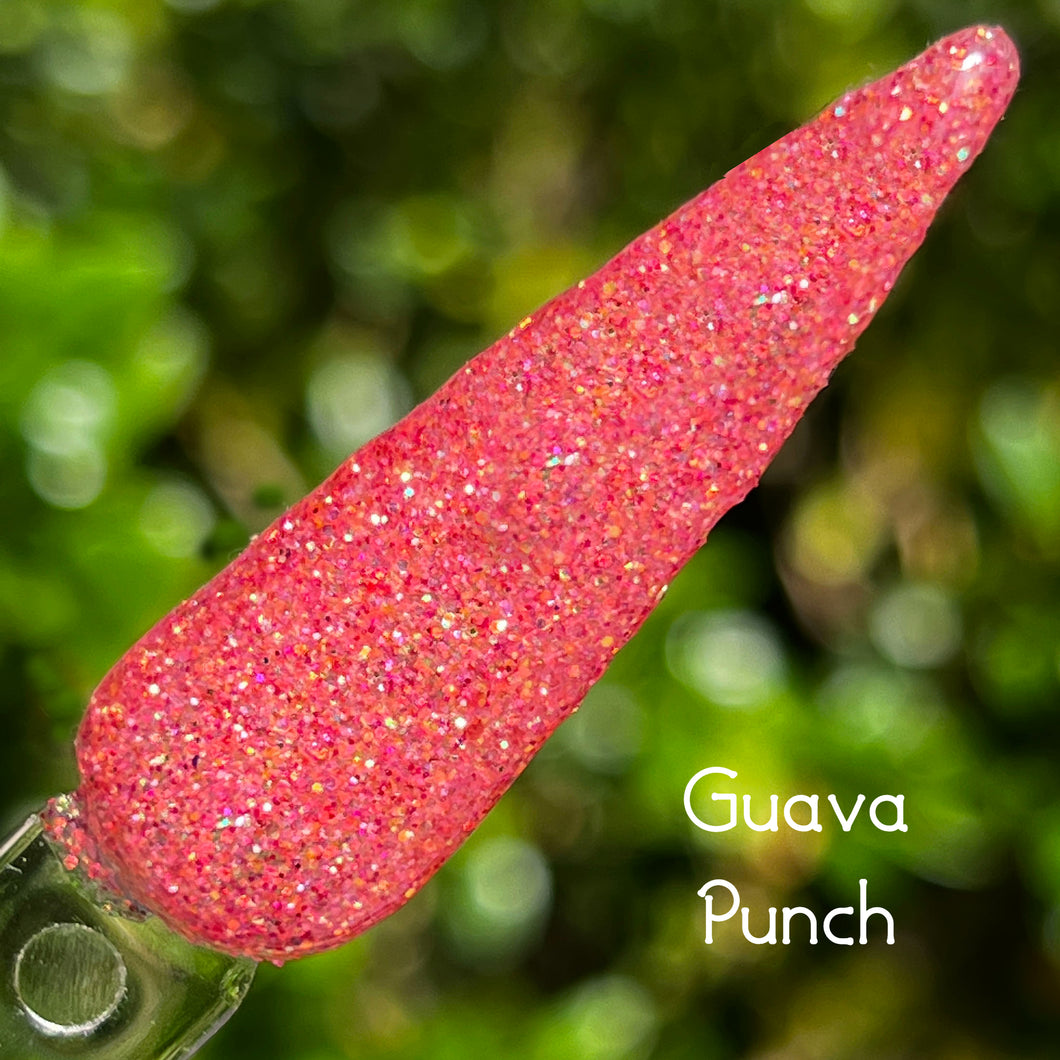 Guava Punch -Pink Glitter Nail Dip Powder