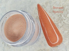 Load image into Gallery viewer, Bronzed Apricots- Apricot Shimmer Nail Dip Powder
