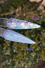 Load image into Gallery viewer, Belle- Blue and Purple Glitter Nail Dip Powder
