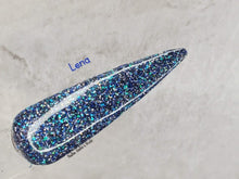Load image into Gallery viewer, Lena-  Navy and Blue Nail Dip Powder
