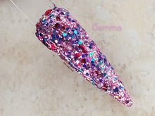 Load image into Gallery viewer, Gemma -Pink and Green/Blue/Purple Color Shift Nail Dip Powder
