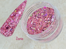 Load image into Gallery viewer, Zaria- Magenta Color Shift Glitter Nail Dip Powder
