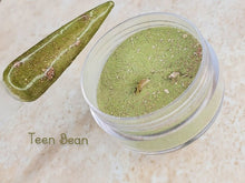 Load image into Gallery viewer, Teen Bean- Olive and Rose Gold Foil Dip Powder
