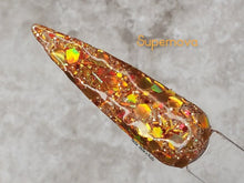 Load image into Gallery viewer, Supernova - Gold, Orange and Red Glitter Nail Dip Powder

