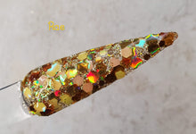 Load image into Gallery viewer, Rae- Yellow and Gold Glitter Nail Dip Powder
