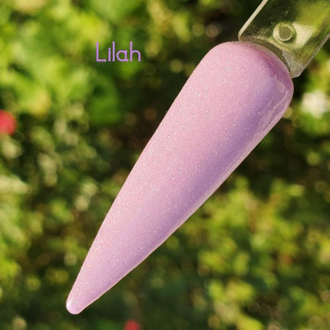 Lilah -Purple/Lilac/Lavender Shimmer Nail Dip Powder
