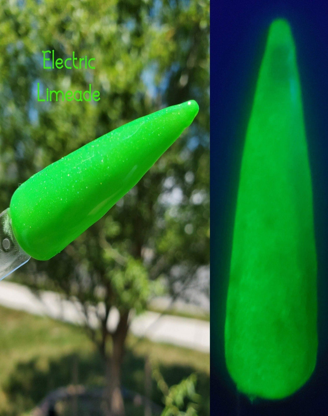 Electric Limeade - Neon Green Glow Nail Dip Powder