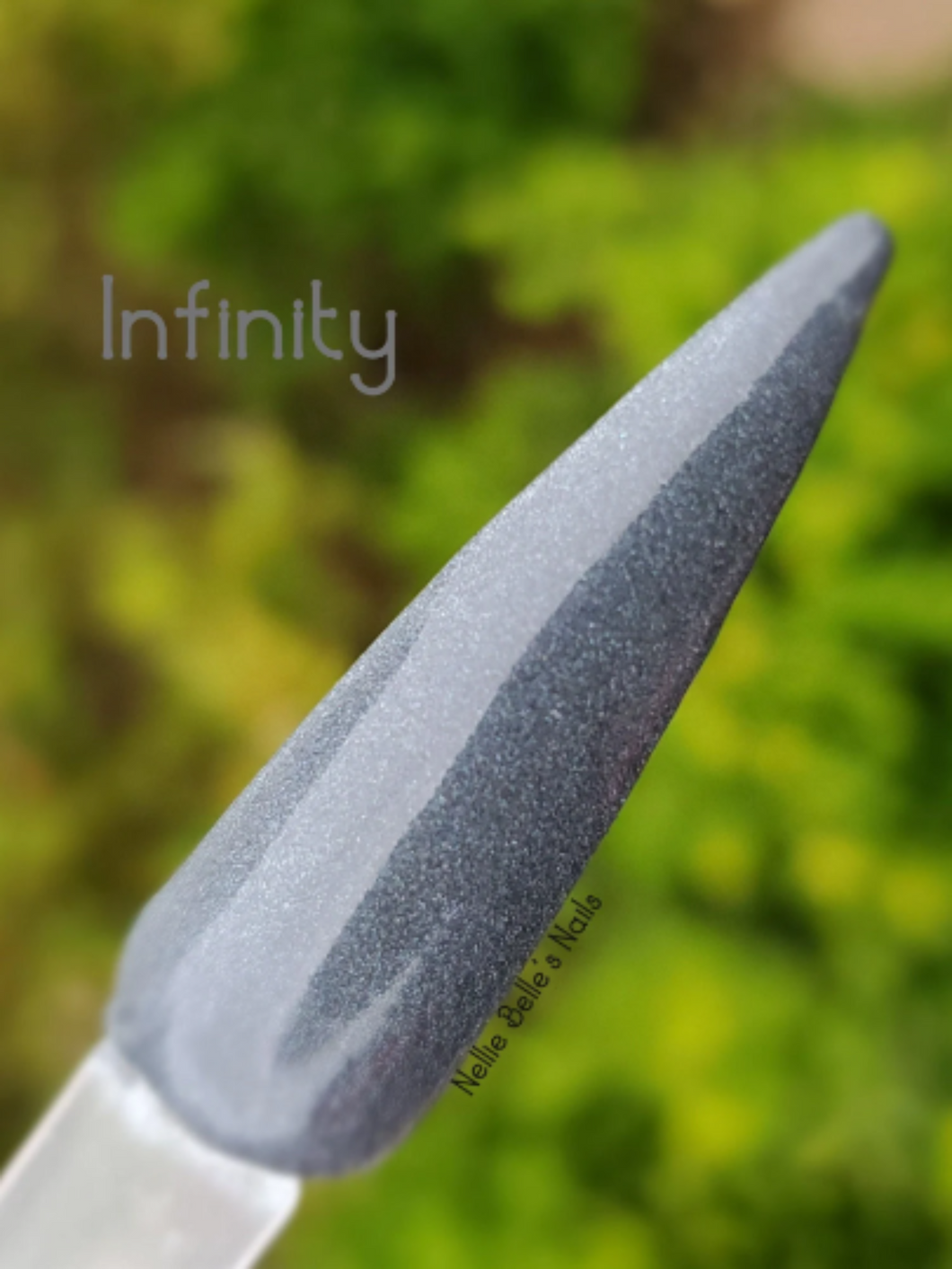 Infinity - Dark Gray Shimmer Nail Dip Powder
