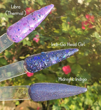 Load image into Gallery viewer, Midnight Indigo- Indigo, Blue, Purple Shimmer Nail Dip Powder
